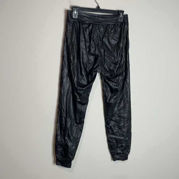 Commando | Women’s Black Vegan Leather Jogger Pants Size Small - Picture 7 of 9